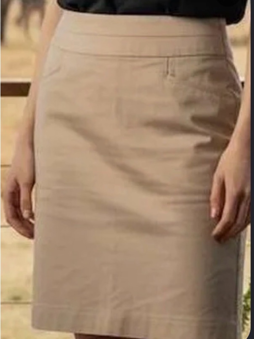 Banana Republic Neutral Beige Pencil Skirt